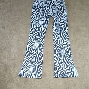 Shein Black And White Zebra Print Pants Women's XS 2